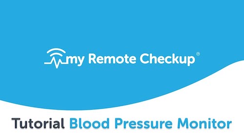 Tutorial blood pressure monitor - myRemoteCheckup