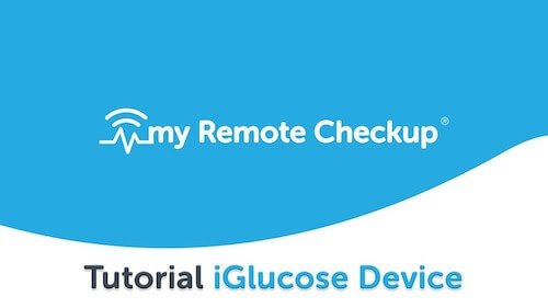 Tutorial iGlucose Device - myRemoteCheckup